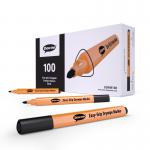 Show-me Triangular Whiteboard Pens Black - Box 100 EGWM100