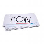 The Eastpoint Lapboards Show-me Pack of 10 x Drywipe Flashcards FC10 features bright, white cards with a smooth surface for easy writing. Each card is double-sided and comes in a pack of 10 for multiple uses. The compact size makes them perfect for on-the-go learning or classroom activities.