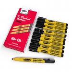 Show-Me Flipchart Markers Bullet Tip Box of 10 Black FCM10BK