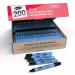 Show-me Box 200 Fine Tip Slim Barrel Drywipe Markers - Black FP200