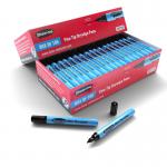 Show-me Box 100 Fine Tip Slim Barrel Drywipe Markers - Black FPCP100