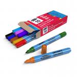 Show-me Box 10 Fine Tip Slim Barrel Drywipe Markers - Assorted Colours FPSDP10A