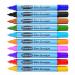 Show-me Box 10 Fine Tip Slim Barrel Drywipe Markers - Assorted Colours FPSDP10A