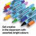 Show-me Box 10 Fine Tip Slim Barrel Drywipe Markers - Assorted Colours FPSDP10A