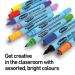 Show-me Box 50 Fine Tip Slim Barrel Drywipe Markers - Assorted Colours FPSDP50A
