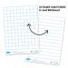 Show-me Kit of 10 x A4 GriddedLined Whiteboards, with pens and erasers GLB10A