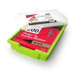 Show-me Gratnells Tray 200 Medium Tip Slim Barrel Drywipe Markers - with Accessories GTC200