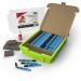 Show-me Classroom Tray 200 Fine Tip Slim Barrel Drywipe Markers - with Accessories GTC200FP