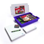 Show-me A4 Gridded Mini Whiteboards, Gratnells Tray Kit With Accessories GTC/SQB
