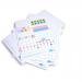 Show-me A4 Gridded Mini Whiteboards, Gratnells Tray Kit With Accessories GTC/SQB
