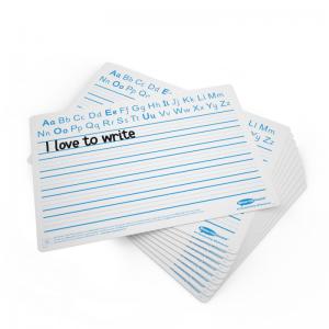 Show-me Pack of 10 x A4 Handwriting Drywipe Whiteboards HWB10