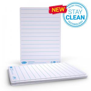Show-me A4 Lined Mini Whiteboards, Pack of 10 Boards LIB10