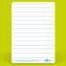 Show-me A4 Lined Mini Whiteboards, Pack of 100 Boards LIB100
