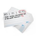 Show-me A4 6-Frame Phoneme Mini Whiteboards, Pack of 10 Boards LPB610