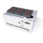 Show-me Mini Foam Erasers, Pack of 100 MFE100