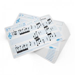 Show-me Pack of 35 x A4 Music Ruled Drywipe Boards MRB35