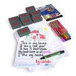 Show-me A4 Picture Story Mini Whiteboards, Small Pack, 10 Sets PSB10A