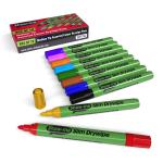 Show-me Box 10 Medium Tip Slim Barrel Drywipe Markers - Assorted Colours SDP10A