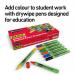 Show-me Box 50 Medium Tip Slim Barrel Drywipe Markers - Assorted Colours SDP50A