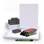 Show-me A4 Plain Mini Whiteboards, Small Pack, 10 Sets SMB10A