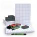 Show-me A4 Gridded Mini Whiteboards, Small Pack, 10 Sets SQB10A