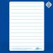 Show-me A4 Supertough Lined Mini Whiteboards, Small Pack, 10 Sets SRL10A