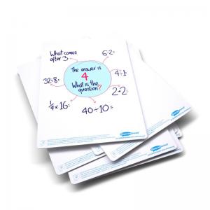 Show-me A4 Supertough Plain Mini Whiteboards, Pack of 10 Boards SRP10
