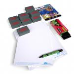 Show-me A4 Supertough Plain Mini Whiteboards, Small Pack, 10 Sets SRP10A