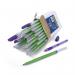 Swash Box 50 Handwriting Pens Blue - With 5 Free Swash Premium Triangular Ballpoint Pens in Purple THW50BU