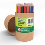 re:create Treesaver Colouring Pencils, 12 Assorted Colours, Tube of 72 TREE72COLT