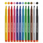 Swäsh Colouring Pens, Broad Tip, 12 Assorted Colours, Pack of 12 TW12BD