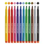 Swsh Colouring Pens, Broad Tip, 12 Assorted Colours, Pack of 12 TW12BD