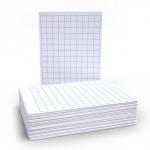 Show-me Gridded Drywipe Boards Pack of 100 WBG100