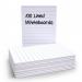 Show-me Lined Drywipe Boards Pack of 100 WBL100