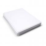 A photo of the Eastpoint Lapboards Show-me Plain Drywipe Boards Pack of 30 WBP35 shows a stack of thirty whiteboards with smooth surfaces and rounded corners. The boards are durable and ideal for classroom or office use, allowing for easy writing and erasing with dry-erase markers.