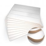The image shows a pack of ten Eastpoint lapboards, made of lined MDF material with a drywipe surface. The boards are perfect for writing on and wiping clean, making them ideal for classroom or office use. They are neatly lined and come in a pack of 10.