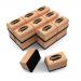 Show-me Mini Wooden-Handled Erasers, Pack of 30 WME30