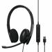 EPOS Now Sennheiser Adapt 160T USB-C II Binaural Wired Headband Headset Black EPO00706