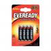 Eveready Super Heavy Duty AAA Batteries (Pack of 4) RO3B4UP ER01002