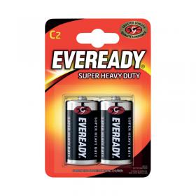 Eveready Super Heavy Duty Size C Batteries (Pack of 2) R14B2UP ER01572