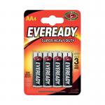 Eveready Super Heavy Duty AA Batteries (Pack of 4) R6B4UP ER02502