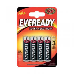 Eveready Super Heavy Duty AA Batteries (Pack of 4) R6B4UP ER02502