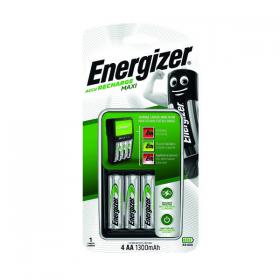 Energizer Maxi Battery Charger 4x AA Batteries 1300 Mah UK 633151 ER32325