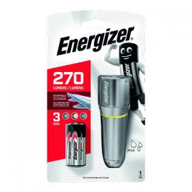 Energizer Metal Torch Compact 15 Hours Run Time 3AAA Silver 633657 ER33657