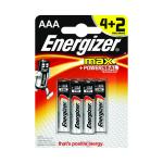 Energizer MAX E92 AAA Batteries (Pack of 6) E300142400 ER41119