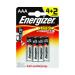 Energizer MAX E92 AAA Batteries (Pack of 6) E300142400