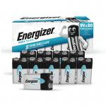 Energizer Max Plus 9V Alkaline Battery (Pack of 20) 423204 ER42320