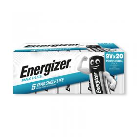 Energizer Max Plus 9V Alkaline Battery (Pack of 20) 423204 ER42320