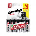 Energizer Max AA Battery (4+2) (Pack of 6) E303328500 ER43771