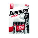 Energizer Max AAA Battery (Pack of 4) E303325600 ER43814
